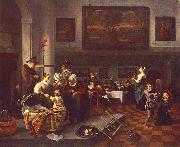 Jan Steen Christening oil painting reproduction